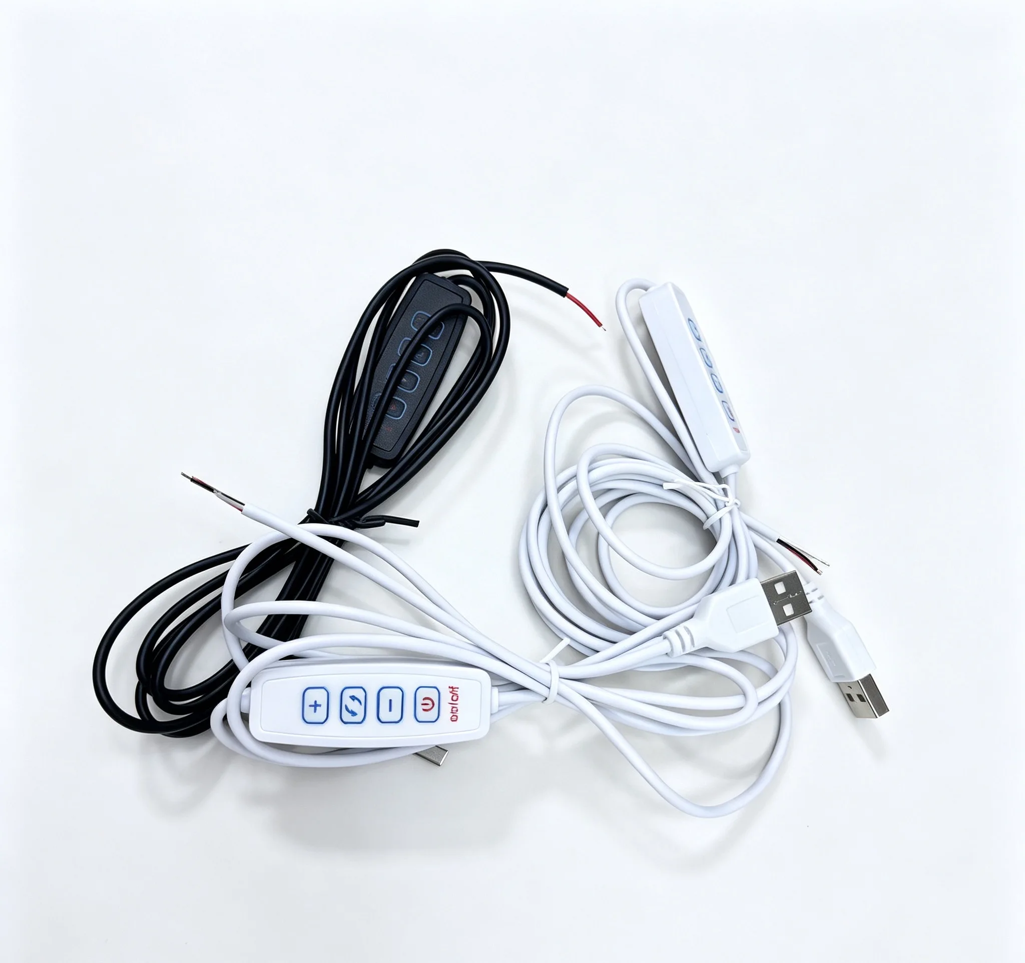 1.5m DC 5V LED Dimmer USB Cable with Switch Dimmable Remote Control 2pin Extension Wire For Single 2 3 Colors CCT LED Light