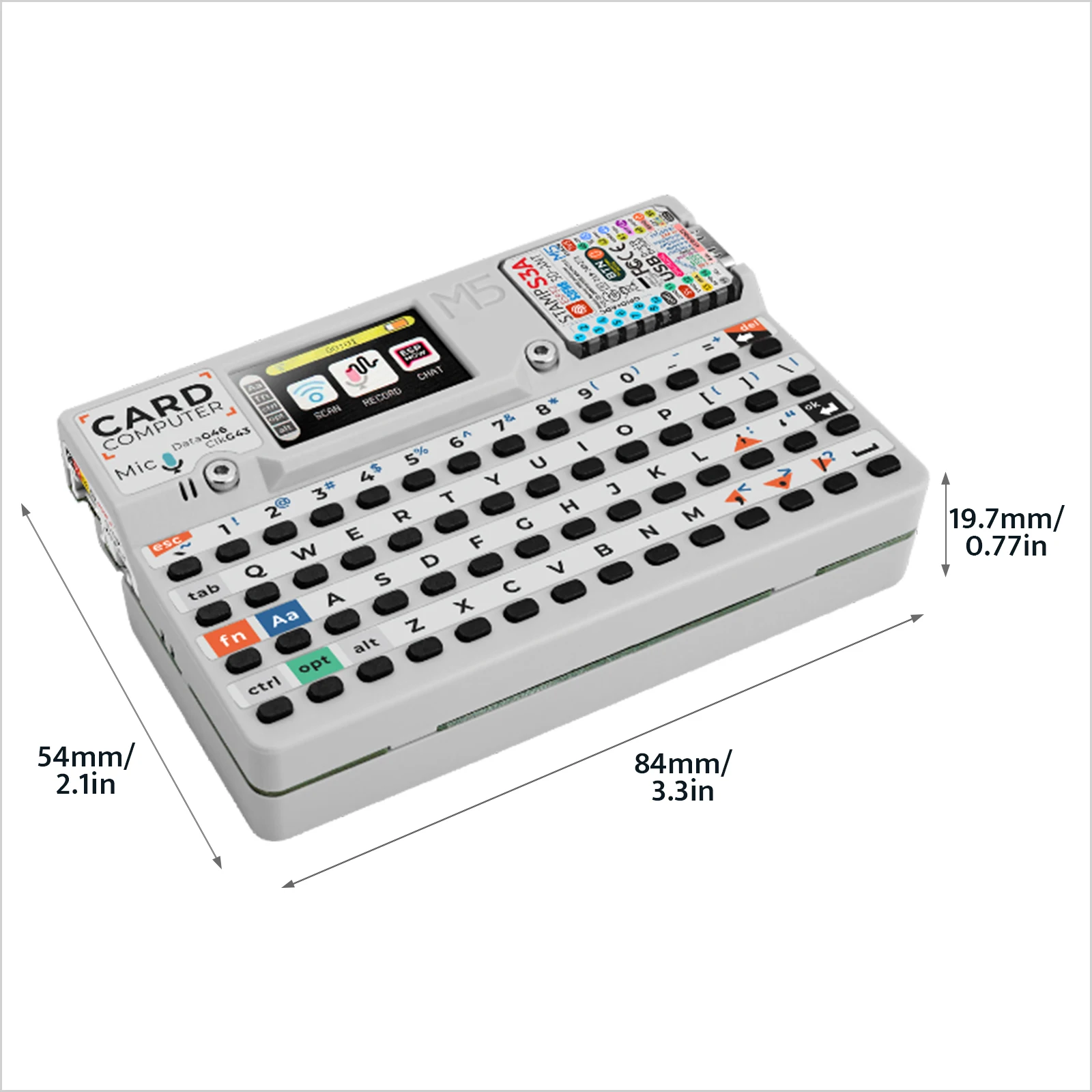 M5stack Official M5Stack Cardputer V1.1 Portable Computer M5StampS3A Devlopment Board 1.14 Inch Screen 56 Key Keyboard Card