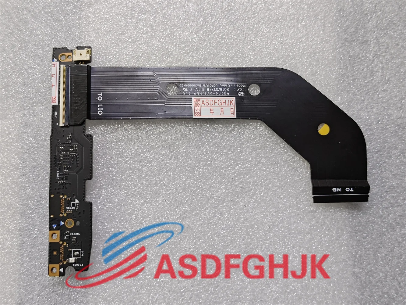 Imagem -06 - Interface de Carregamento para Laptop Placa Usb tipo c Cabo Lenovo Yoga 91013ikb 80vf-ns-a901 Original Lenovo-ns-a901