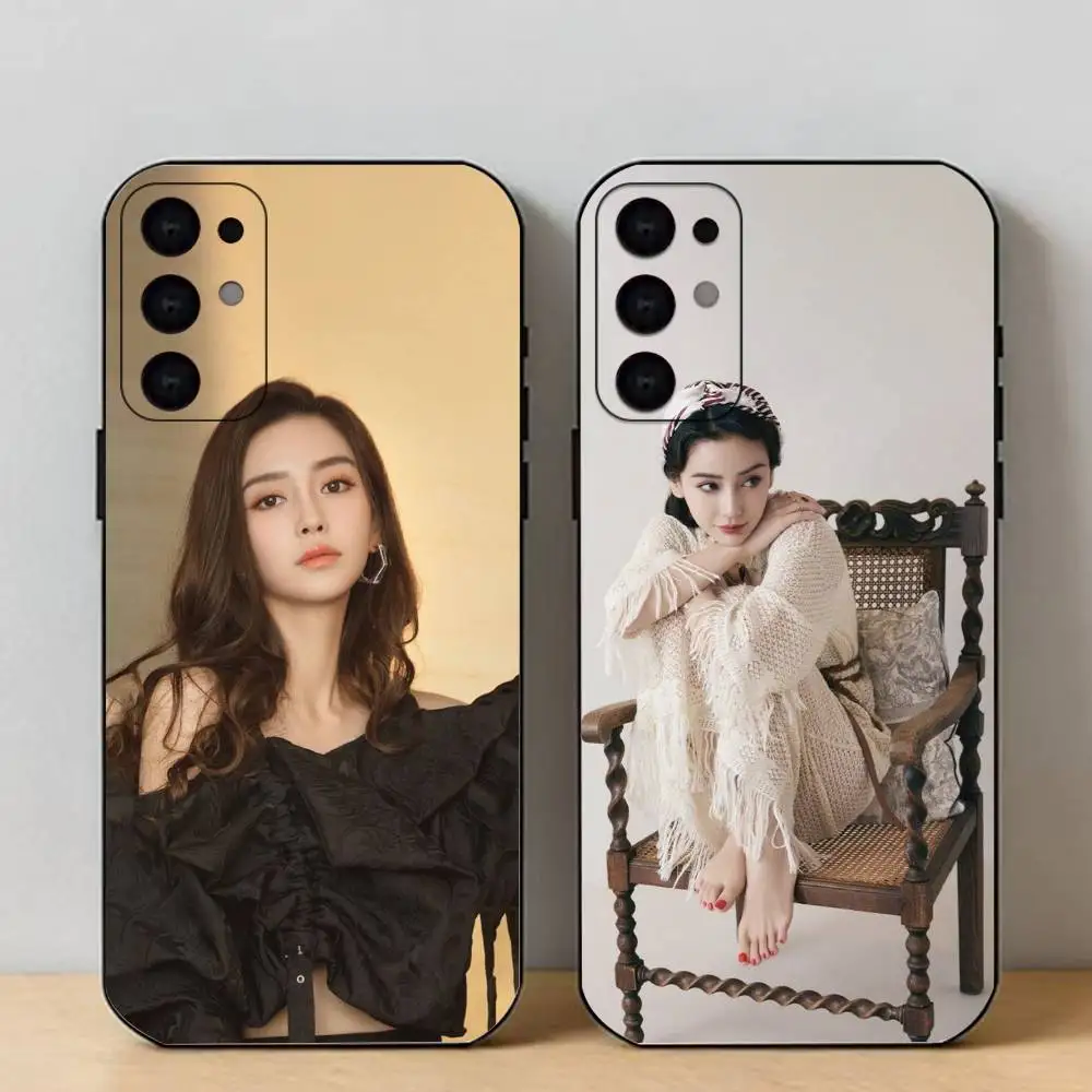 Angelababy  Phone Case For Samsung S25,24,23,22,30,21,10,9,Ultra,Plus,Lite Soft Black Case