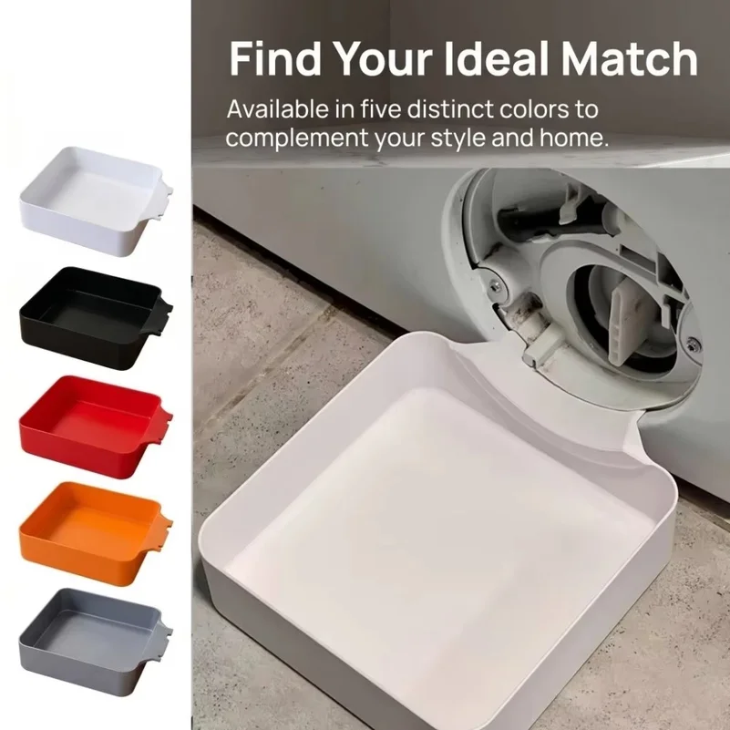 3D Printed Washing Machine Drainage Tray Drain Residual Water Clean Washer Filter Washing Machine Drain Pan Overflow Prevention