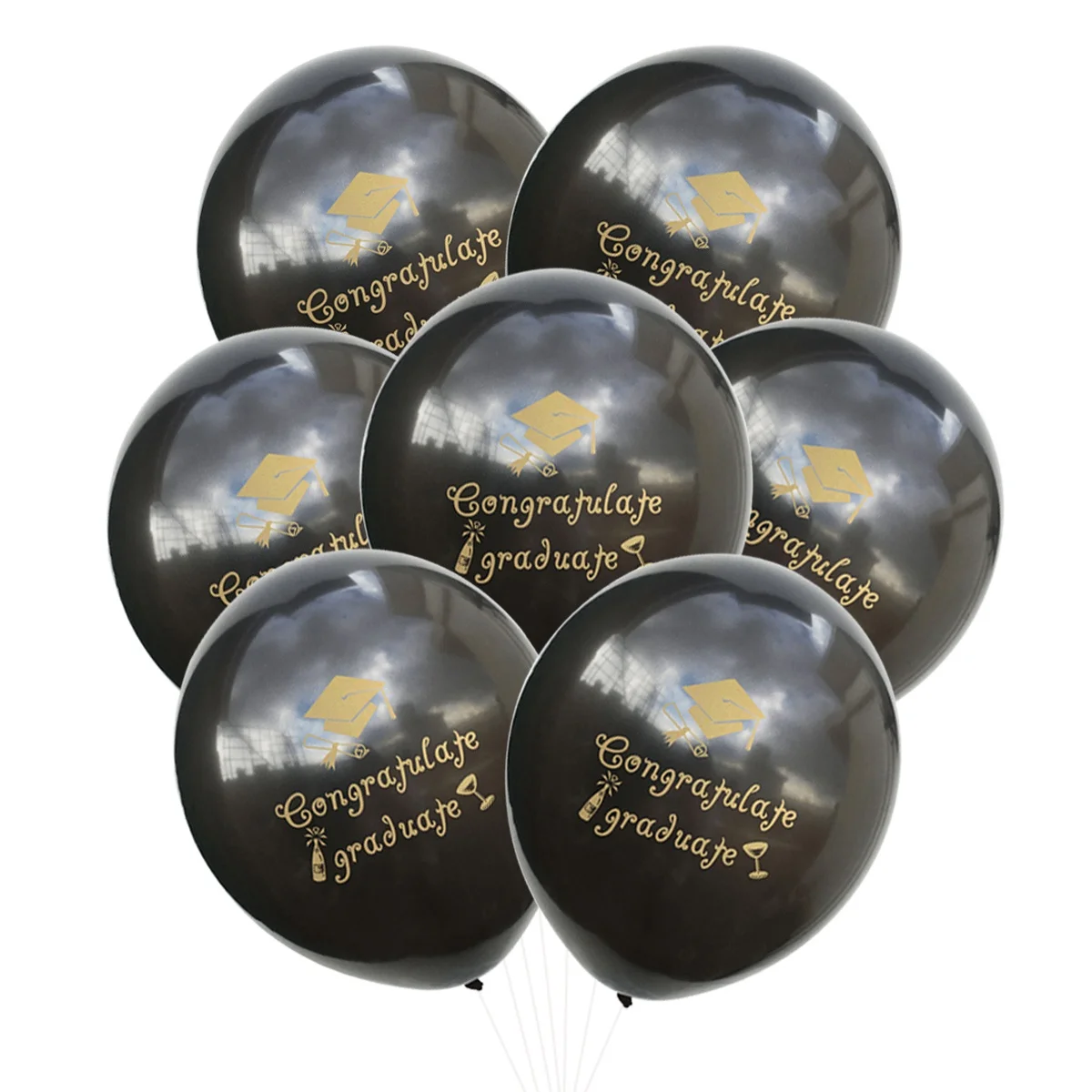 

20 Pcs Graduation Balloon Party Decoration Latex Letter Balloons Rubber Emulsion