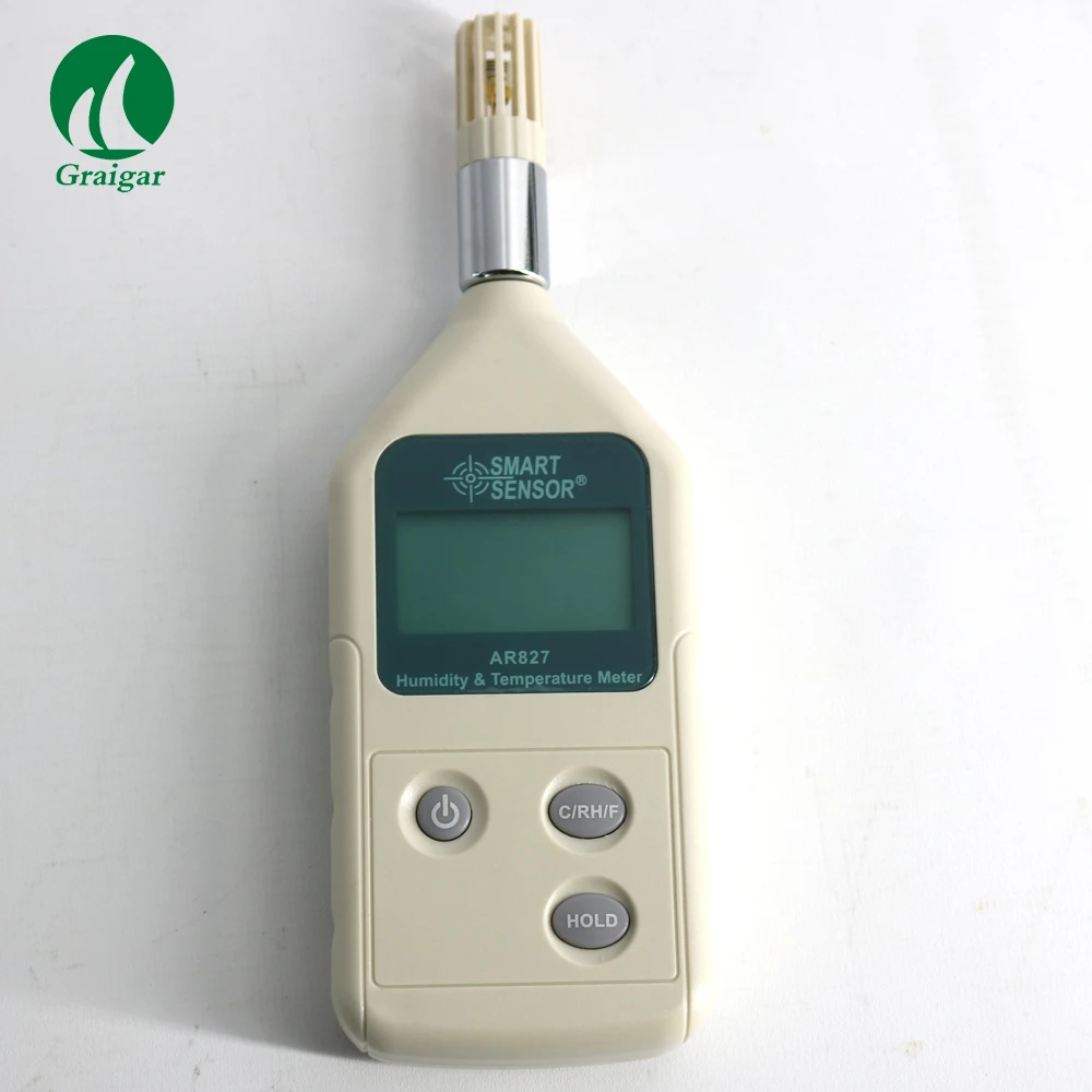 Portable Digital Humidity And Temperature Meter AR827 For Humidity Resolution: 0.1%RH