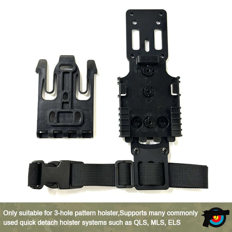

NEW Tactical Modular Holster Adapter with QLS kit, Drop Leg Holster Platform with Leg Strap Police Gear