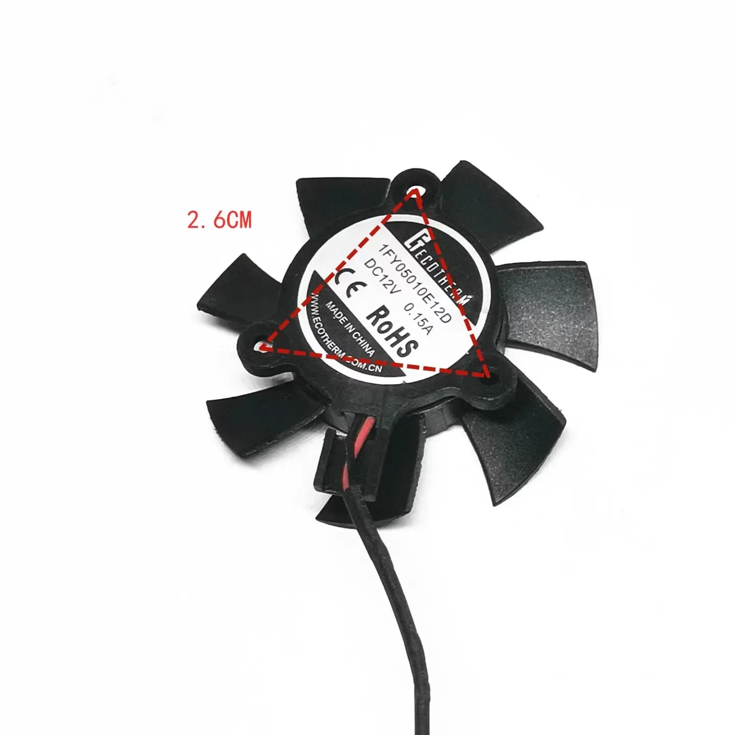 

Подходит для 1FY05010E12D Jingyu GT730 4HDMI HD5450 Ming Xuan GT 1030, вес, бесшумный вентилятор для видеокарты 2G