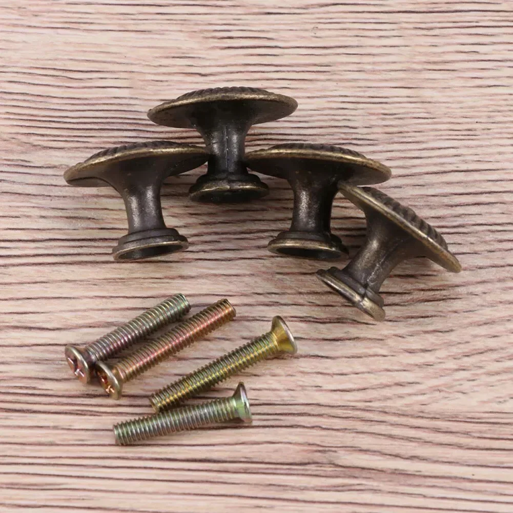 4pc Antique Bronze Kitchen Cabinet Drawer Knobs Dresser Cupboard Wardrobe Furniture Pulls Handle Wooden Box Jewelry Box Knobs