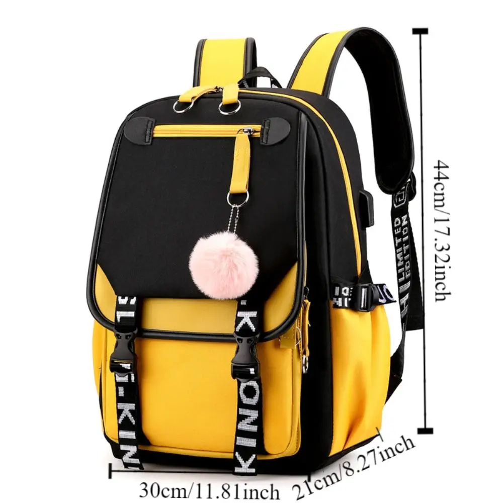 Borsa a mano Borsa da scuola per studenti di grande capacità Borsa a tracolla per cartoni animati stile preppy casual Zaino per computer carino impermeabile per bambini