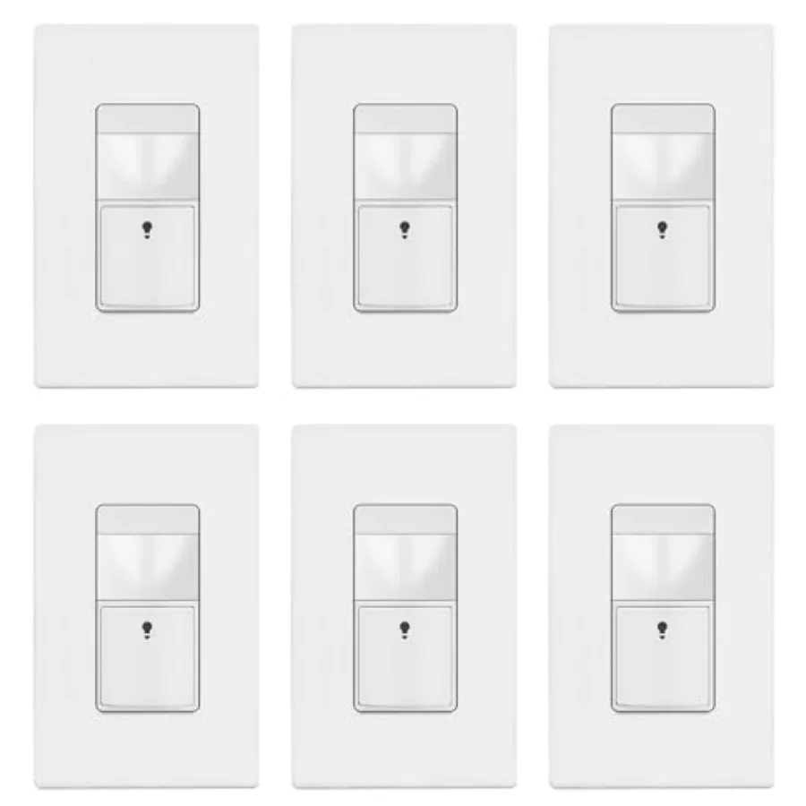 

Motion Sensor Switch PIR Sensor with Ambient Light Level Occupancy and Vacancy Modes No Neutral Required Ground Wire Required 1