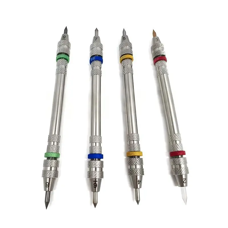 Carbide Mohs hardness test pen grades 2-9, suitable for flooring, concrete, stone, ceramic tile