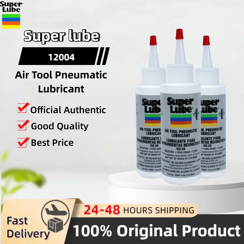Original Super Lube 12004 Air Tool Pneumatic Lubricant 118ML NSF Certified Food Grade Lubricant Translucent