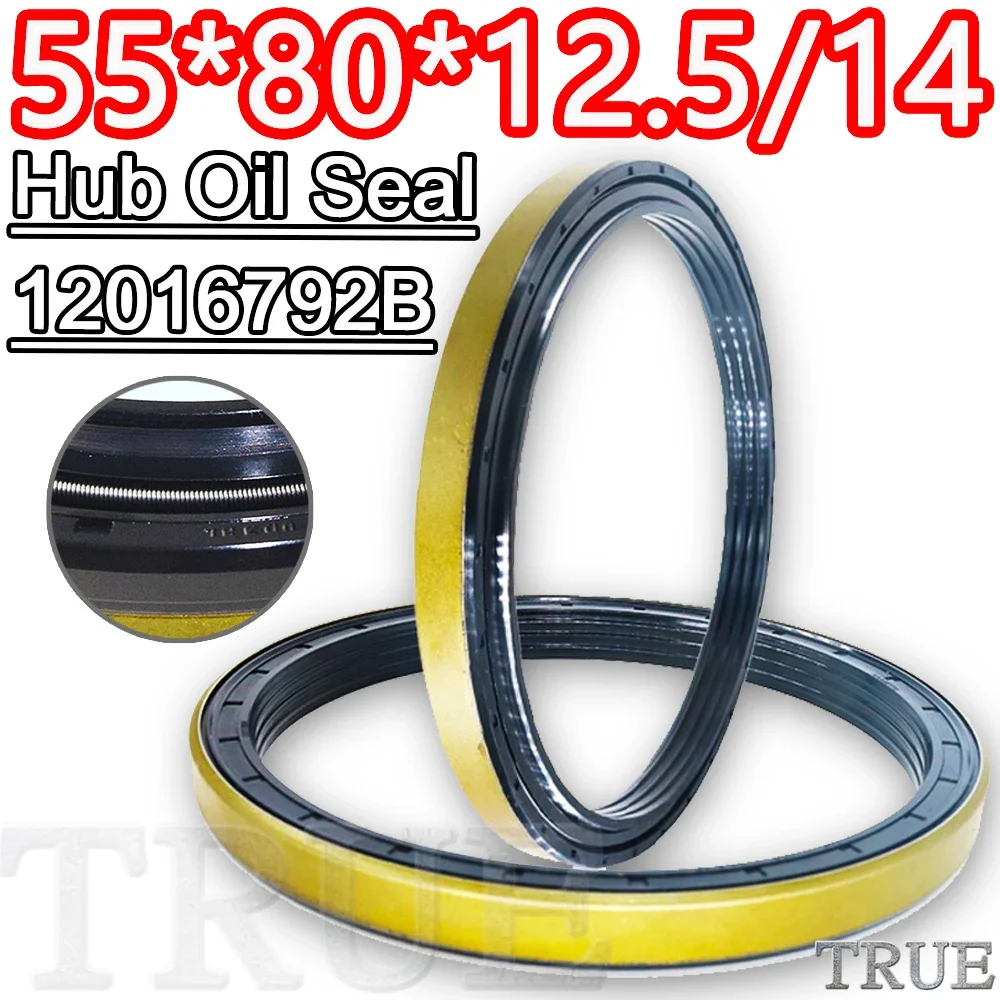 Hub Oil Seal 55*80*12.5/14 For Tractor Cat Shaft Cassette Sealing Combined 55X80X12.5/14 12016792B 12016792 Washer Floating