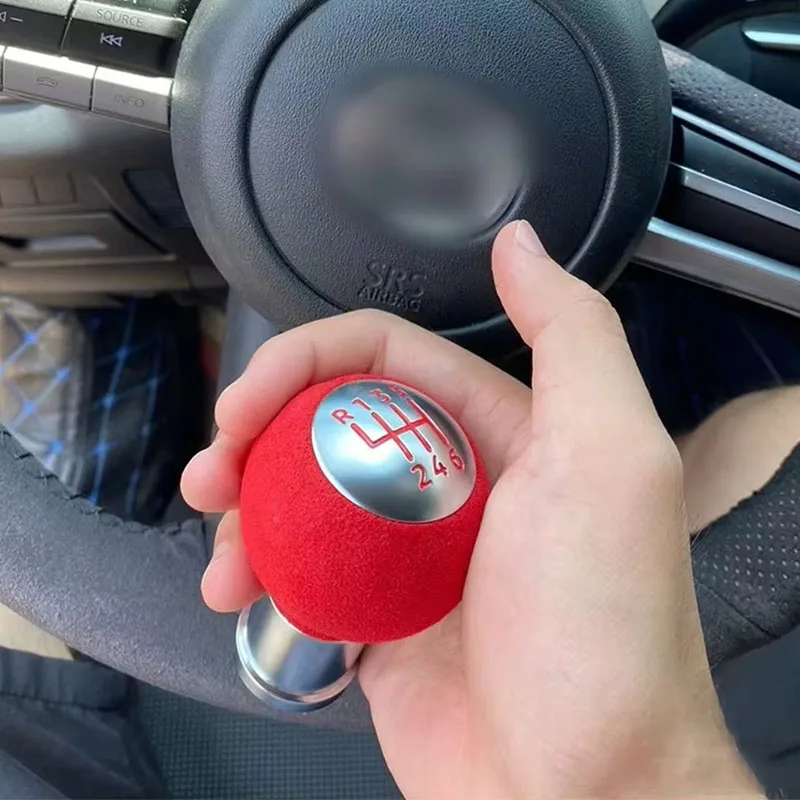 Brand New Suede 5 Speed ​​6 Speed ​​Manual Shift Knob For Mazda 6 Atenza For Mazda 3 Axela Mazda 8 5 CX-5 CX-4 MX-5 MX5