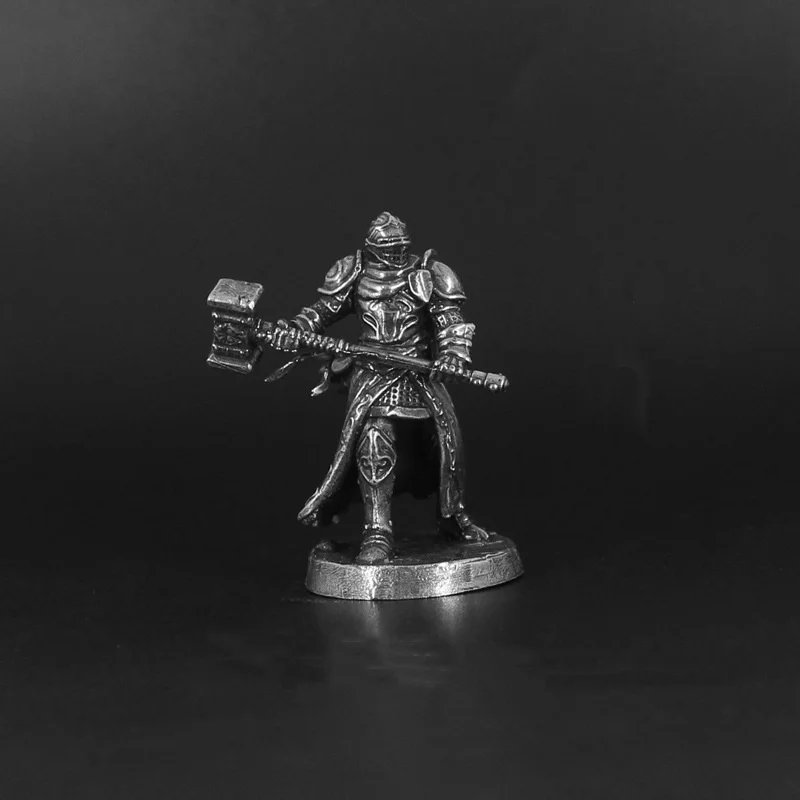 Metal Bronze Knight War Legion Soldier Miniature Figurine Wargame Tabletop Chess Piece Desktop Decor Ornament Mens Birthday Gift