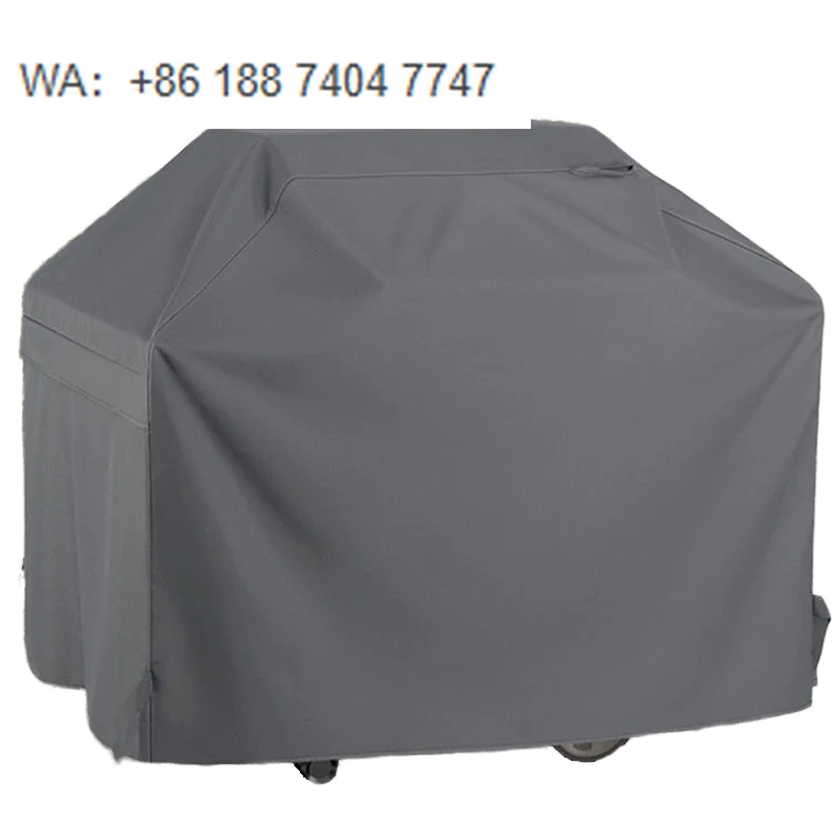 

Heavy Duty Waterproof BBQ Grill Cover for Kamado Black Fabric Material Resistant to Dust Rip Fading for Outdoor