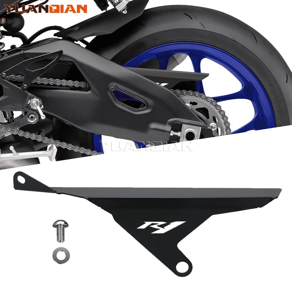 

For Yamaha YZFR1 YZFR1M YZF R1 YZF R1M 2015-2025 2024 2023 2022 Motorcycle Accessories Rear Chain Cover Guard Sprocket Protector