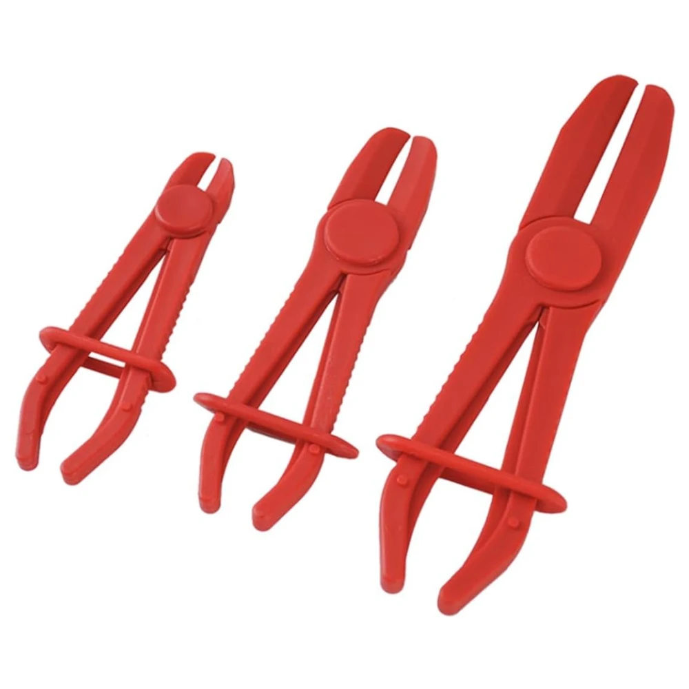 3 Pack Plastic Hose Pinch Off Pliers Line Clamp Pliers Set Tool for Car Flexible Hoses Gas Lines Radiator Brake Coolant