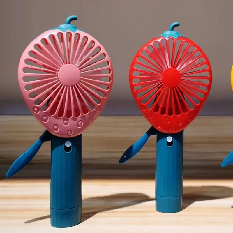 Portable Mini Fruit Desk Fan Manually Operated Compact and Cool for Summer Highly Effective Small Fan Instantly Relieves Fatigue