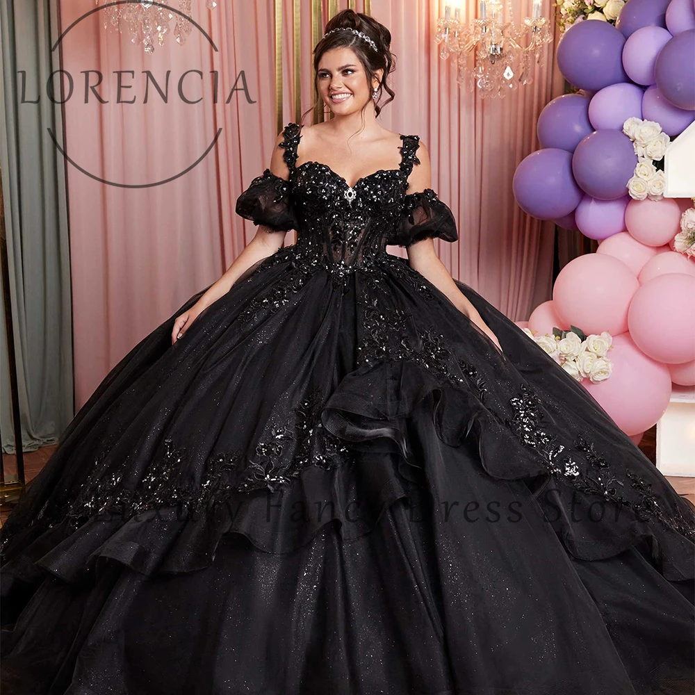

Luxury Glitter Quinceanera Dresses for Girl Off Shoulder Sweet 16 Birthday Party Ball Gowns Customized vestidos de 15 años 2025
