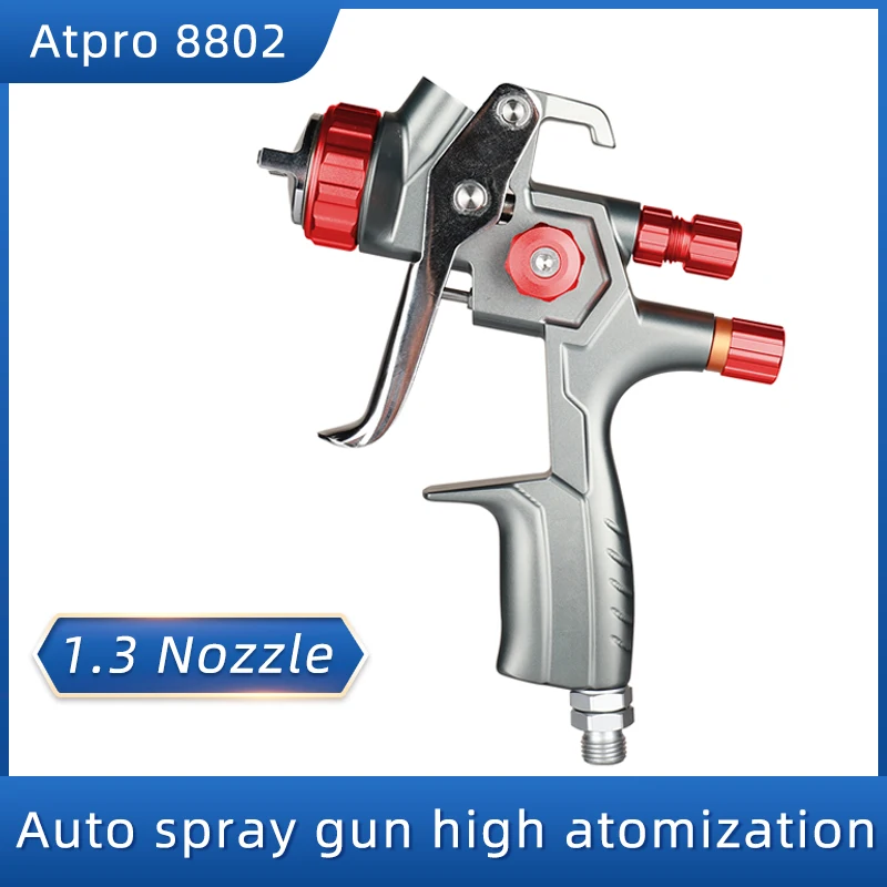 

8802 Paint Spray Gun Central Cup Gravity Type Spraying Gun With Precise Atomization For Car Paint