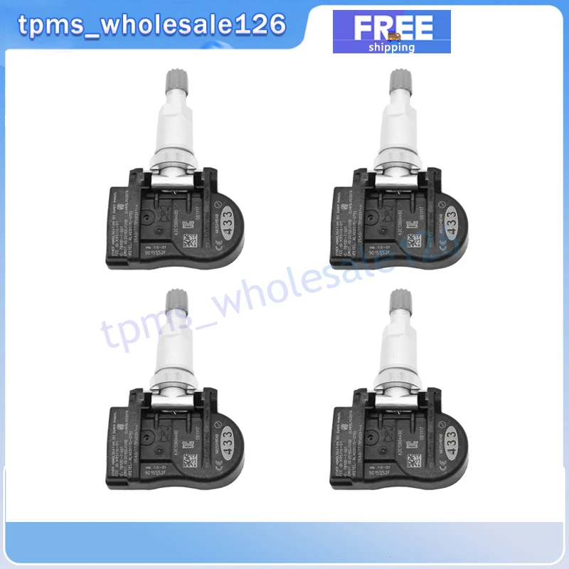 4PCS/Lot Tire Pressure Monitor System Sensor 68252495AB For 2016 2017 2018 JEEP GRAND CHEROKEE TPMS 433MHZ 68252495AA 68252495AC