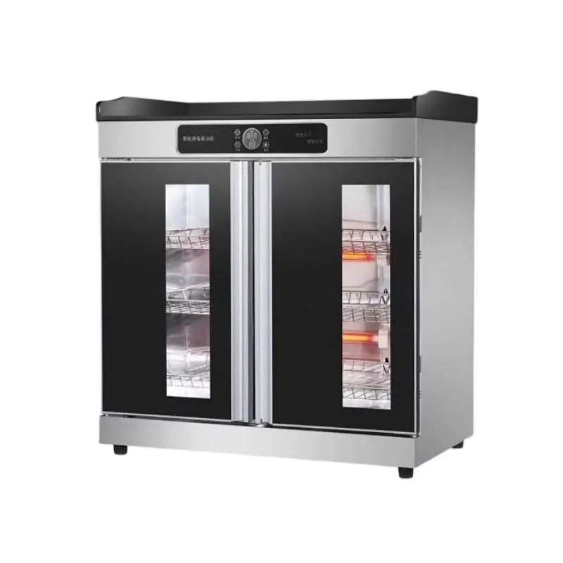 Stainless steel high temperature disinfection cabinet 150L capacity intelligent control kitchen dishwashing