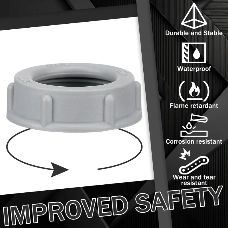 50 قطعة من البطانات الكهربائية الملولبة البلاستيكية العازلة EMT أو تركيب قناة IMC (3/4 بوصة) #3