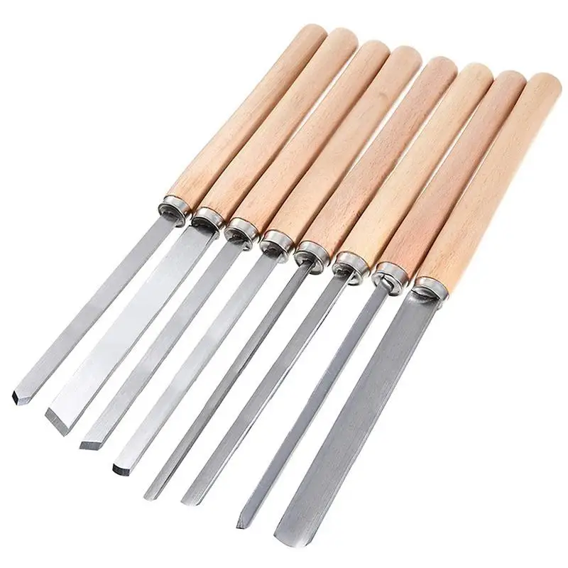 

Professional Carving Chisels Wood Carving Chisel Kit 8Pcs Wood Chisels For Woodworking Wood Turning Chisels With Wooden Handle