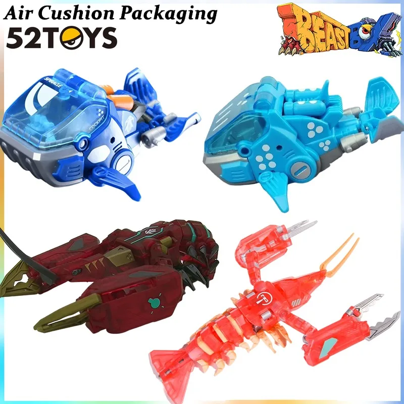 

52TOYS Оригинальная серия BEASTBOX BOTCON: Трансформируемая фигурка Wave Breaker Iced Boy Leviathan Whale Shark Trident, модель игрушки