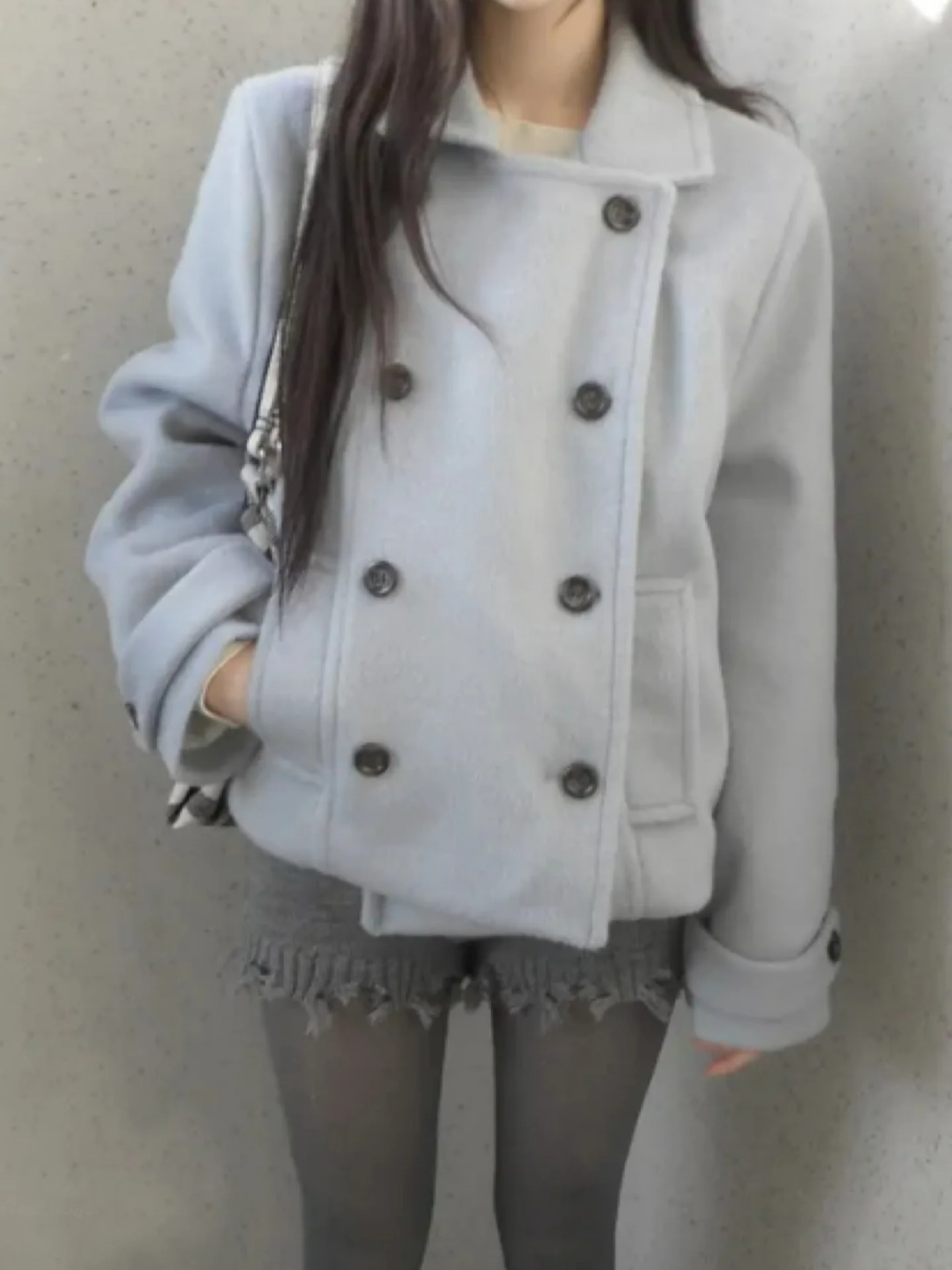 

Корейское женское шерстяное пальто с хлопковой подкладкой, теплые ретро-дизайны, модное осенне-зимнее новое поступление