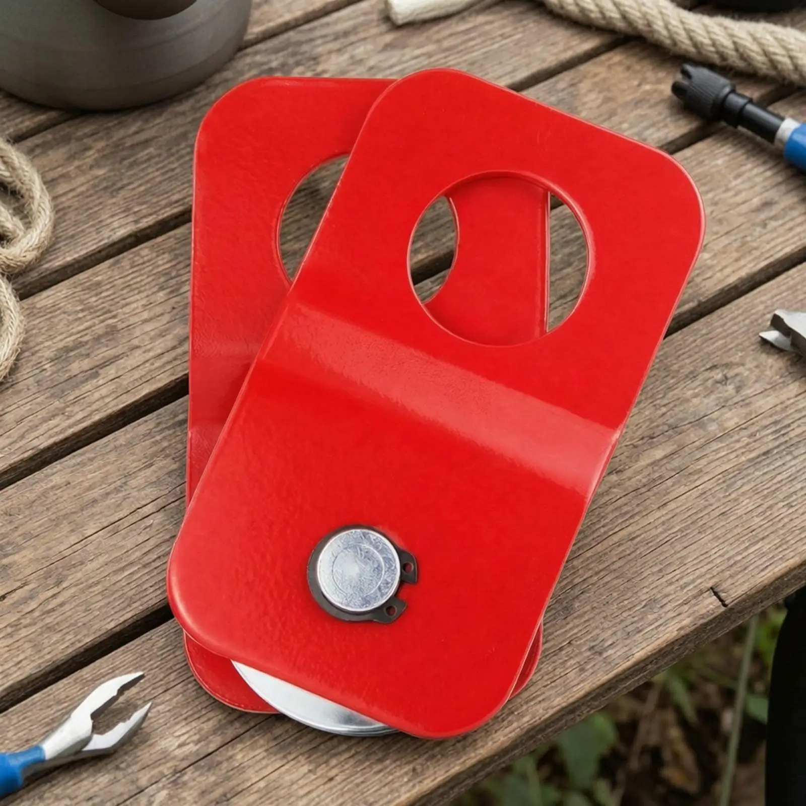 Carbon Steel Pulley Block Precision Machined Pulley Block with Hanging Eye Smooth-Rolling for Workshop
