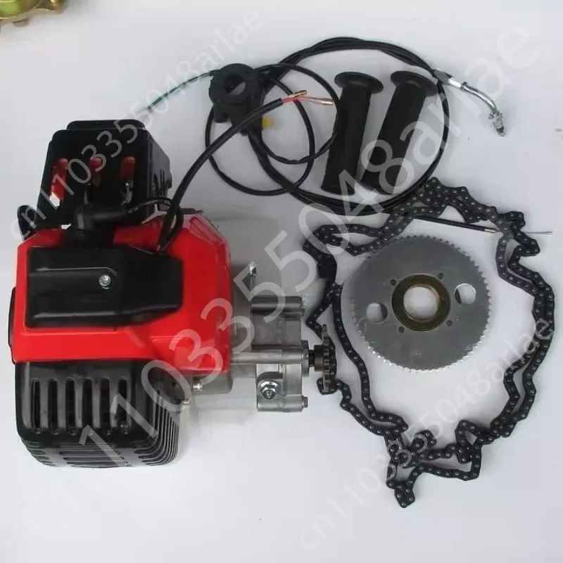 Kit de Motor a Gasolina 2 Tempos 49cc para Bicicleta Motorizada DIY - Conjunto de Bicicleta Motorizada a Gasolina