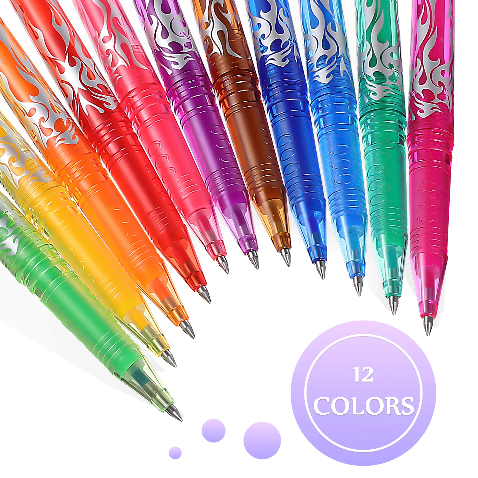 

24 Pcs Colorful Disappearing Pens Smooth Erasable Ink Student Writing Drawing Marking Supplies Kids School Set