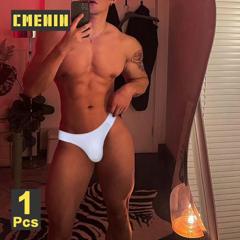 CMENIN Men\'s Panties Sissy Cotton Low Waist Mens Underpants Bikini Jockstrap Man Underwear Sexy Gays Mens Sports Briefs Trunks