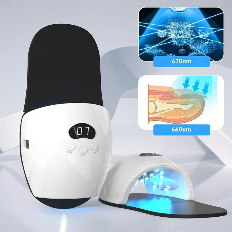 อุปกรณ์ทำความสะอาดเชื้อราที่เล็บสำหรับเล็บเท้าหลายอัน อุปกรณ์รักษาเชื้อราที่เล็บด้วยแสงอินฟราเรด 905 นาโนเมตร ปลอดภัยและเชื่อถือได้