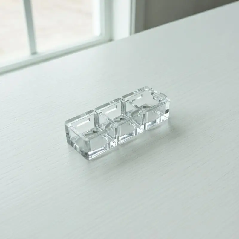 DIY Clear Keyboard Stand Anti-Scratch Desktop Riser with Keychain Fits Various Keycaps Fidget for E-sports Use
