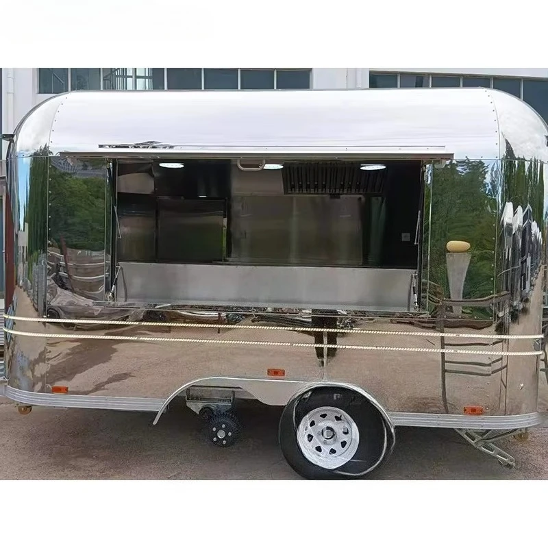 Street Pizza Oven Bakery Food Truck Fast Food Trailer Pizza Baking Mobile Food Van Truck