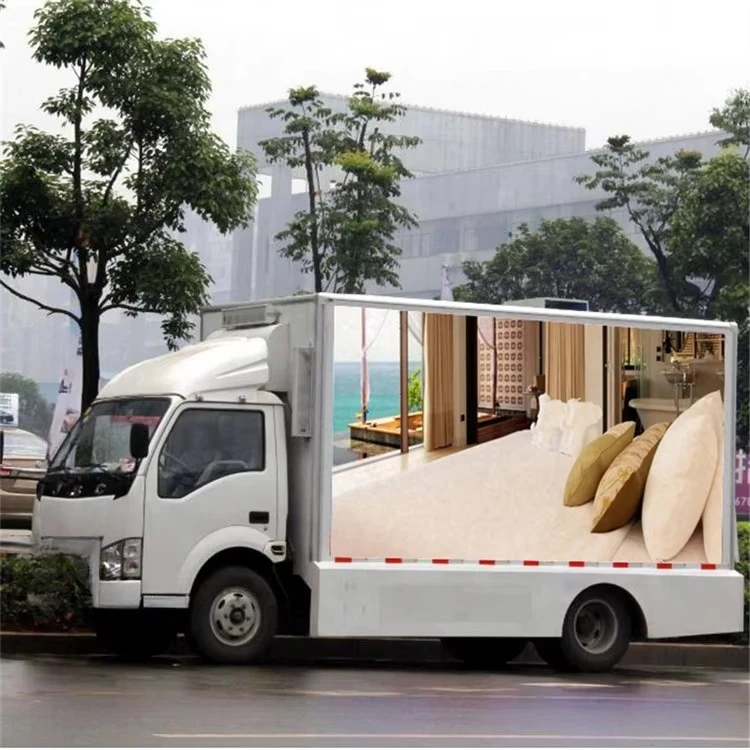Factory Price  Brand New  Outdoor Screen P6 P5 P4 Rolling Mobile Advertising Led Stage Publicity Display Media Truck Van