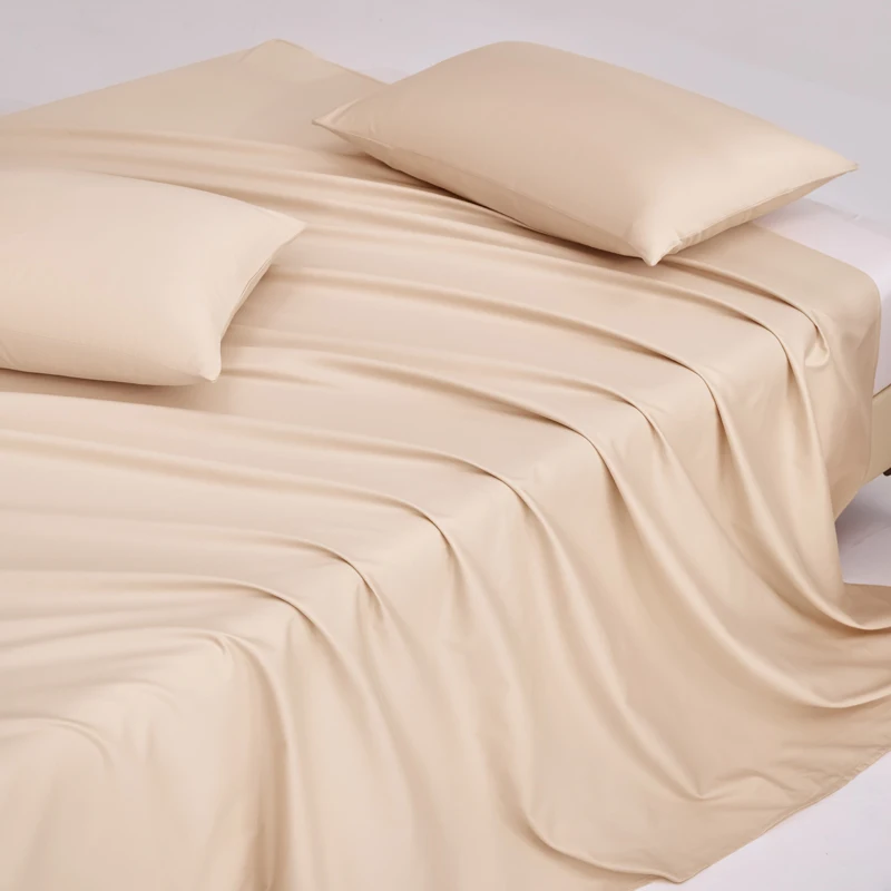 100%Cotton Solid Color Flat Bed Sheet Double/Queen/King Size Super Soft Bed Cover European Style Top Sheets sabanas individuales
