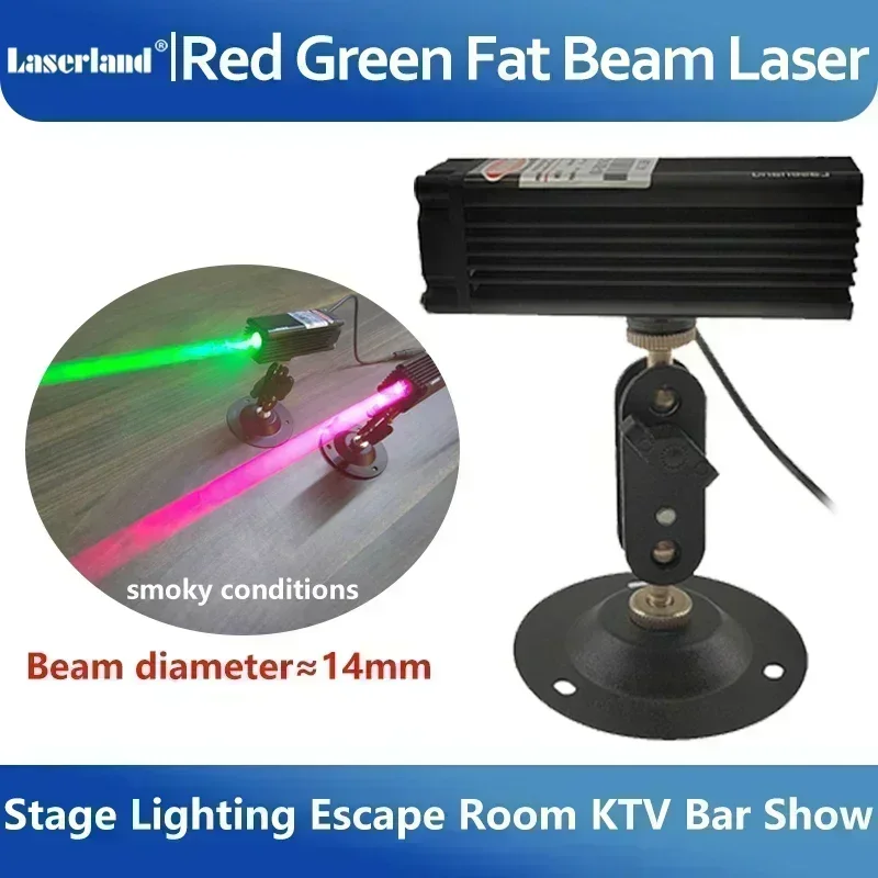 650nm 520nm Red Green Dot Fat Beam Laser Diode Module for Stage Lighting Escape Room Wine Base Bar KTV Use