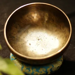 Nepal Handmade Buddha Sound Bowl Large Professional Sound Healing Instrument Original Tibetan Bowls Yoga Meditation Accessories