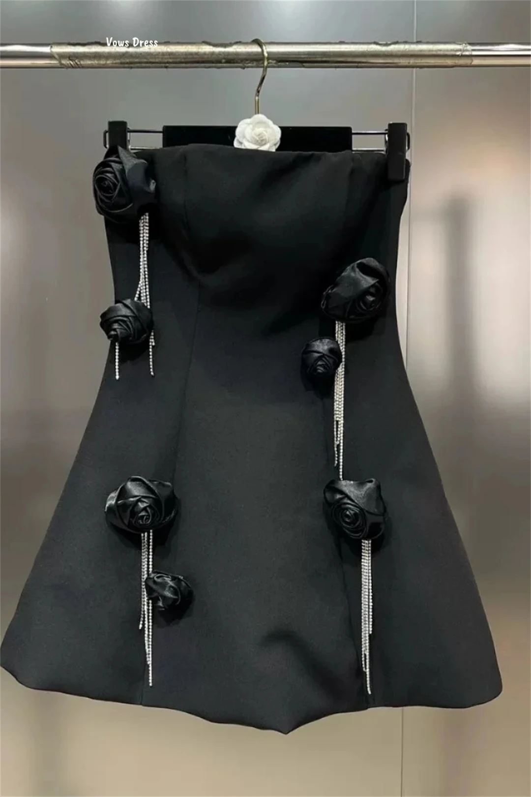 Vows Custom Made Wedding Evening Dress Woman Short Skirt Formal Dresses for Women Wedding PartyEmbroidered Wave Ball Gown Dress