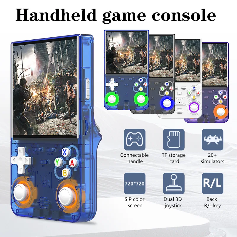 

R36S Ultra Retro Handheld Game Console Linux System 4.0 Inch IPS Screen Portable pocket Game Console 64GB 20000+ Classic Games