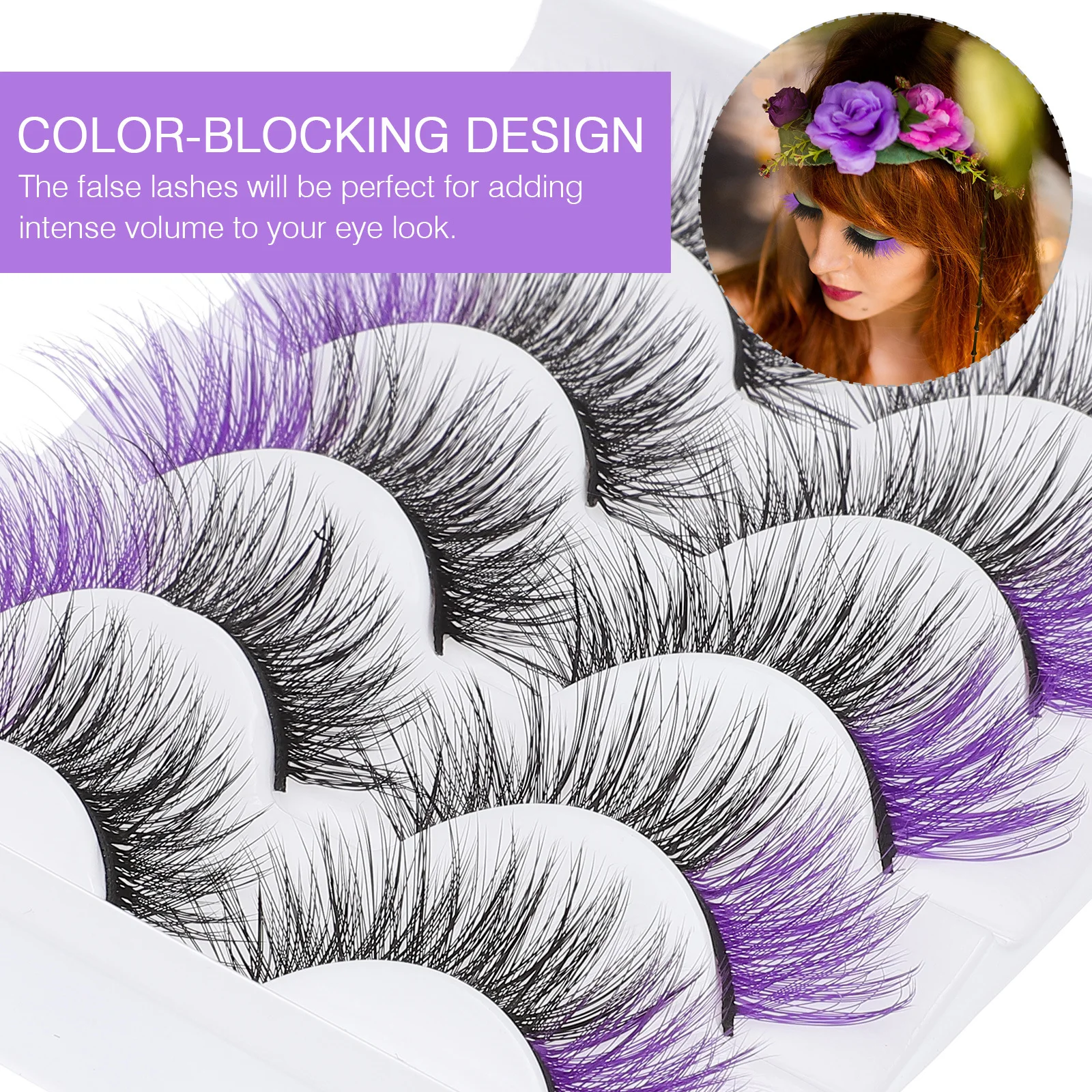 5 pares de pestañas artificiales, pestañas postizas reutilizables y ligeras para mujeres, extensiones de pestañas, pestañas postizas