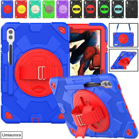 삼성 탭 S10 + S9 FE 플러스용 태블릿 케이스, 견고한 스탠드 스트랩, 충격 방지 펀다, 12.4 인치 SM-X820 X610 X510 X710 X810 Best5 삼성 탭 S10 + S9 FE 플러스용 태블릿 케이스, 견고한 스탠드 스트랩, 충격 방지 펀다, 12.4 인치 SM-X820 X610 X510 X710 X810 Best5