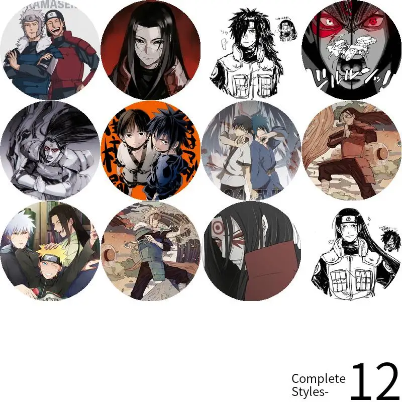 Senju Hashirama Anime Character Game Soft Button Badge spilla anchor periferiche Pin MetalCute Clothes Lover Cosplay Chest tag