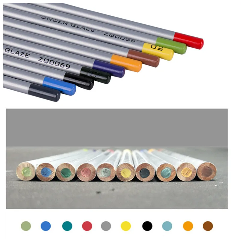 1PCS Ceramic Art Under-Glaze Color Pencils DIY Handmade Ceramic Hand-painted Glaze Chalk Pottery Painting and Coloring Clay Tool