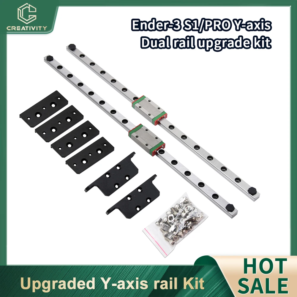 

Ender-3 S1 Dual Y-axis Rail kit For Ender-3 S1/Ender 3 S1 Pro 315mm MGN9H Linear Guide Kit Ender 3 Ender 3 V2 3D Printer Parts