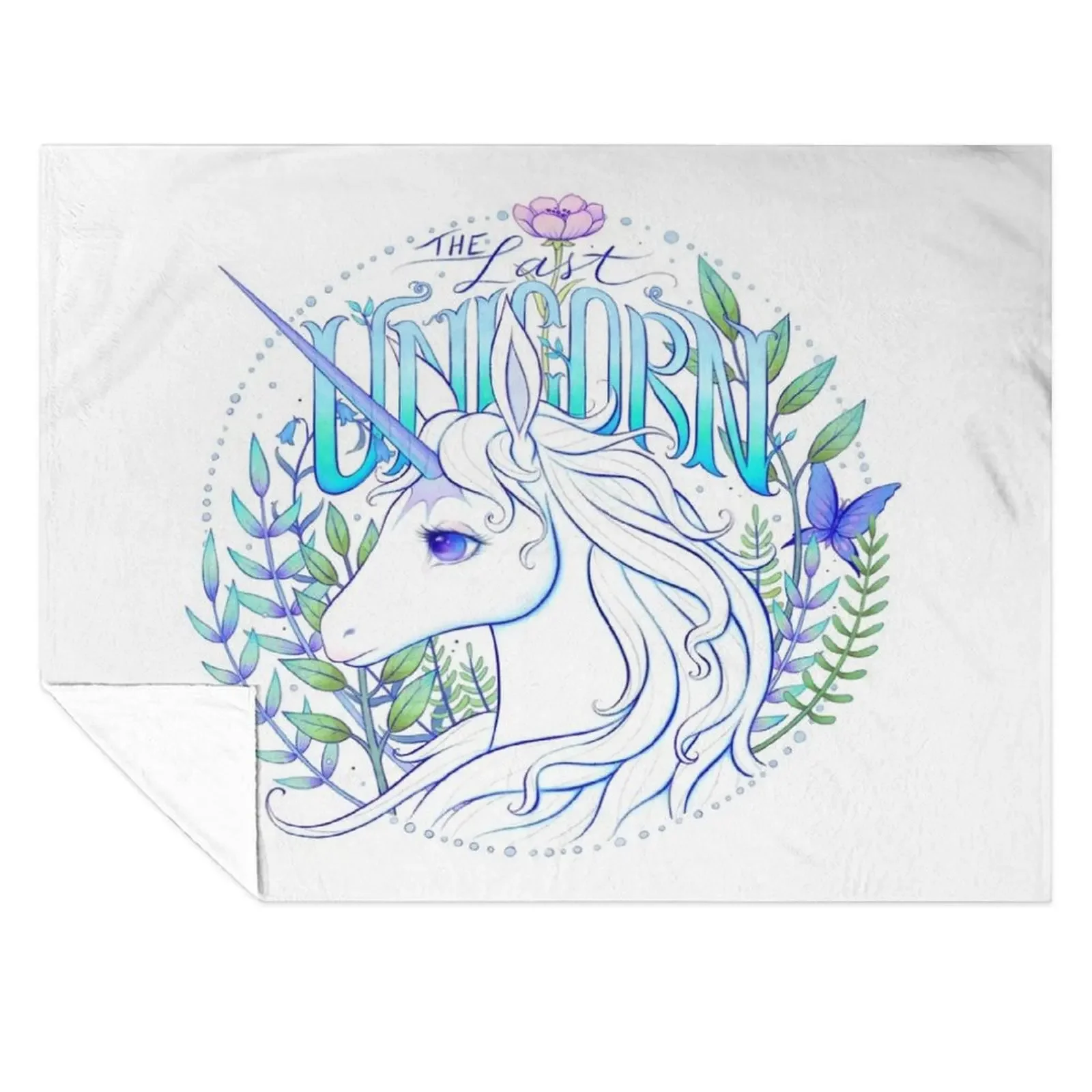 

The Last Unicorn Throw Blanket Decorative Sofas Luxury Designer Plaid on the sofa Quilt Blankets