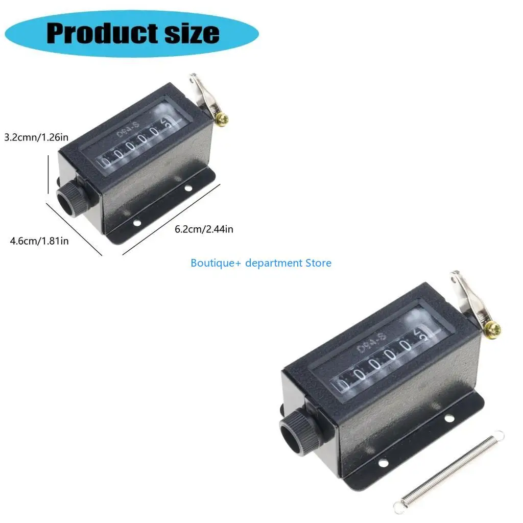 E1PD 0-999999 6 Digit D94-S Resettable Mechanical Pulling Count Counter