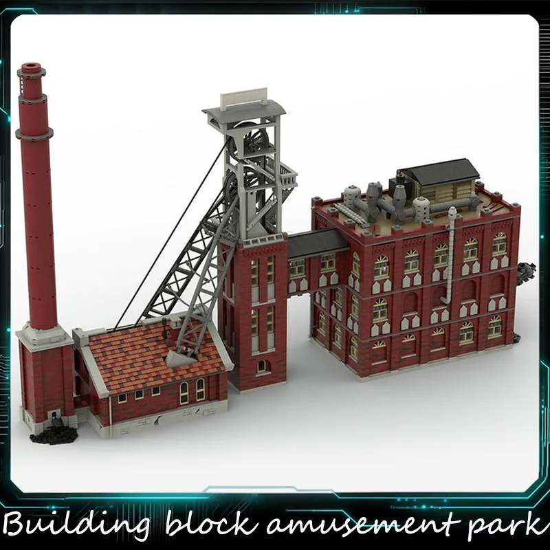 14648 PCS Medieval Architecture Coal Mine Factory MOC Building Block Model Children Diy Educational Surprise Toys Birthday Gift